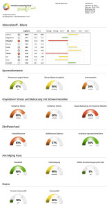 Zell-Check Vitalstoff-Check Auswertung